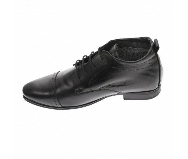 Oferta marimea 44 - Ghete barbati casual din piele naturala, negru - L2072NBOX Oferta marimea 44 - Ghete barbati casual din piele naturala, negru - L2072NBOX