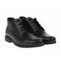 OFERTA MARIMEA  40  - Ghete barbati din piele naturala, imblanite, negre - L2079N