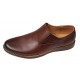 Oferta Marimea 43 Pantofi barbati casual din piele naturala maro fara siret L330ELM