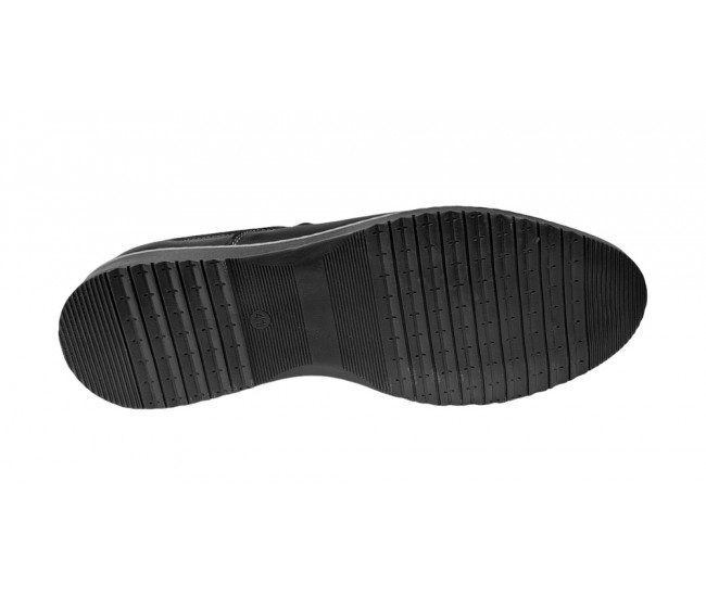 Reducere marimea 38 Pantofi barbati casual din piele naturala negru - L330ELN