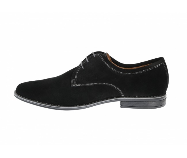 OFERTA MARIMEA 39,  40,  44  -  Pantofi barbati,  eleganti,  din piele naturala velur - L336NVEL