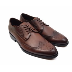 OFERTA MARIMEA  44 - Pantofi barbati derbi, eleganti din piele naturala L749M