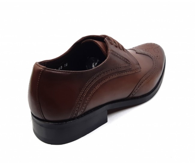 OFERTA MARIMEA  44 - Pantofi barbati derbi, eleganti din piele naturala L749M