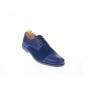 Oferta marimea 40, 42, pantofi barbati casual din piele naturala combinata, culoare albastru - L858A2