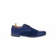 Oferta marimea 40, 42, pantofi barbati casual din piele naturala combinata, culoare albastru - L858A2