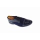 Oferta marimea 40, 44, pantofi barbati casual din piele naturala bleumarin L858BLM