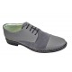 OFERTA  marimea 39, 41, Pantofi barbati casual din piele naturala, culoare Gri - L858GG