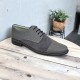OFERTA  marimea 39, 41, Pantofi barbati casual din piele naturala, culoare Gri - L858GG