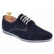 Pantofi barbati sport - casual din piele naturala intoarsa bleumarin - L880BLM