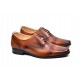 Oferta marimea 38 -  Pantofi barbati oxford, eleganti din piele naturala maro - L893MD