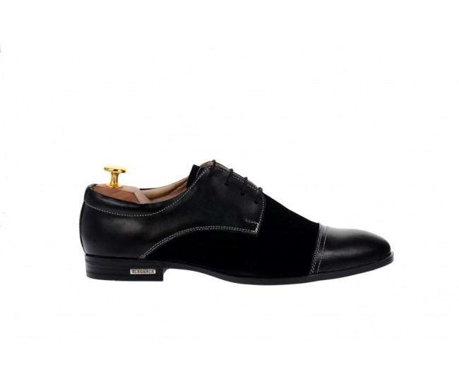 Oferta marimea 42, 44, pantofi barbati eleganti din piele naturala L959NBENY