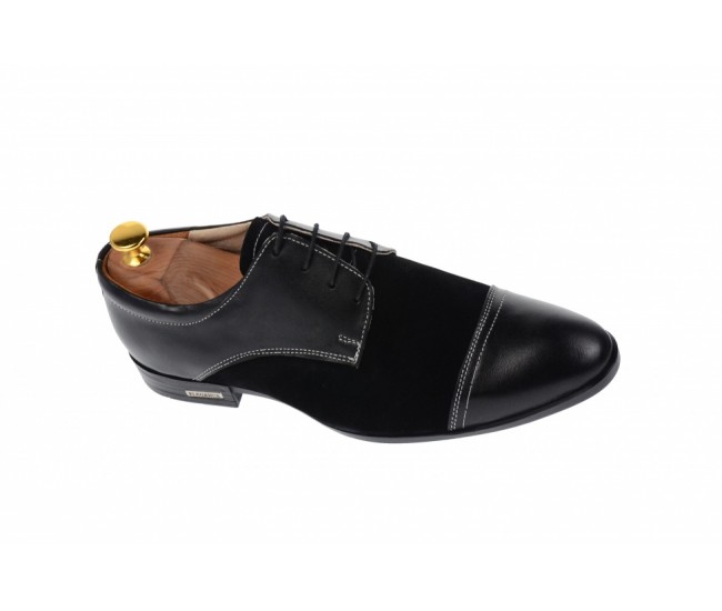 Oferta marimea 42, 44, pantofi barbati eleganti din piele naturala L959NBENY