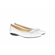 Oferta marimea  39 - Balerini dama casual din piele naturala SNOW ELSA LARENAALB