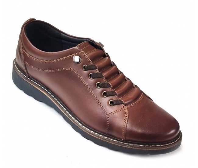 Oferta marimea 41 Pantofi barbati casual sport din piele naturala Marko Alb LASEA