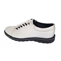 Oferta marimea 41 Pantofi barbati casual sport din piele naturala Marko Alb LASEA