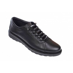 Oferta Pantofi barbati casual sport din piele naturala Marko Negru LASEN