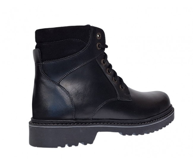Oferta marimea 44 Bocanci barbati din piele naturala imblaniti, model iarna KLAUS LBOC330NV