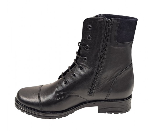 Oferta Marimea 38 Ghete dama casual din piele naturala cu siret si fermoar LBOC74N