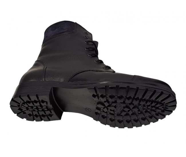 Oferta Marimea 38 Ghete dama casual din piele naturala cu siret si fermoar LBOC74N