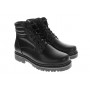 Bocanci barbati din Piele naturala, imblaniti, model iarna, Cairo Black LBOCN4K