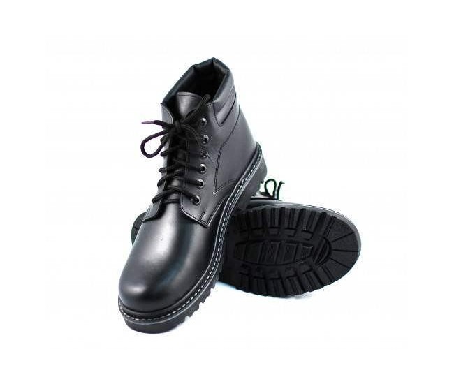 Oferta Marimea 44 Bocanci barbati negri din piele naturala imblaniti model iarna MARKUS - LBOCNBOXM3