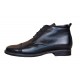 OFERTA MARIMEA 38,  41 -Ghete barbati din piele naturala casual, imblanite, Bond NEGRU - LBOND1NBOX