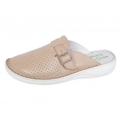 Oferta Marimea 42 Saboti medicali dama din piele naturala Crem Med-Line LBR128CREM