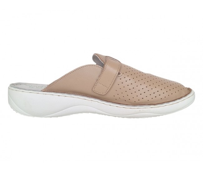 Oferta Marimea 42 Saboti medicali dama din piele naturala Crem Med-Line LBR128CREM