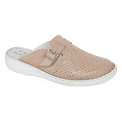 Oferta Marimea 42 Saboti medicali dama din piele naturala Crem Med-Line LBR128CREM