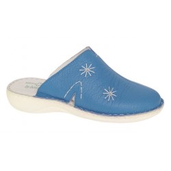 Oferta Marimea 42 Saboti medicali dama din piele naturala Albastru Box, Med-Line LBR298ALBASTRU