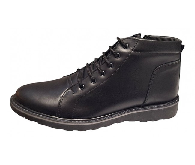 Reducere Marimea 39 Ghete barbati casual din piele naturala cu siret si fermoar LCORSAFN