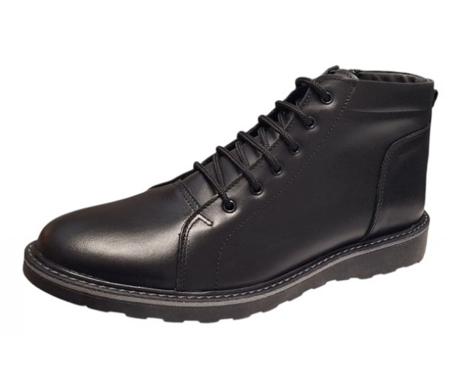 Reducere Marimea 39 Ghete barbati casual din piele naturala cu siret si fermoar LCORSAFN