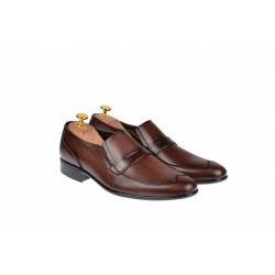 OFERTA MARIMEA   39,  41   - Pantofi barbati eleganti, cu elastic, piele naturala, maro, EVOLUTION 2 - LELION13M