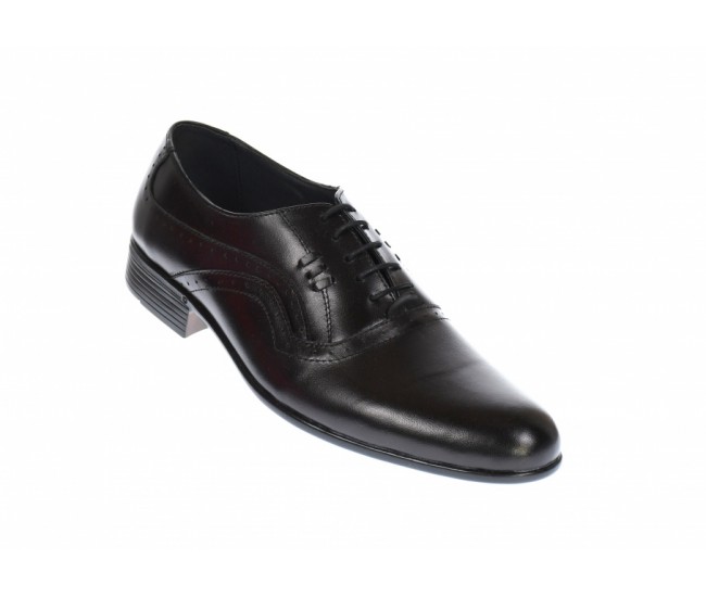 OFERTA MARIMEA 41 - Pantofi barbati eleganti din piele naturala, negru - LELION6N