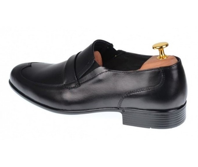 Oferta marimea 40 Pantofi barbati negri office eleganti din piele naturala Elion LELY13N