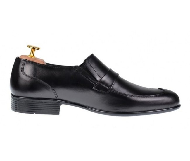 Oferta marimea 40 Pantofi barbati negri office eleganti din piele naturala Elion LELY13N