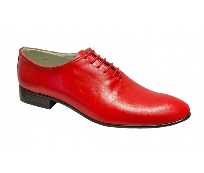 OFERTA MARIMEA 44  - Pantofi barbati eleganti, din piele naturala, rosu, Enzo Class - GKR,LENZOCLASSRED