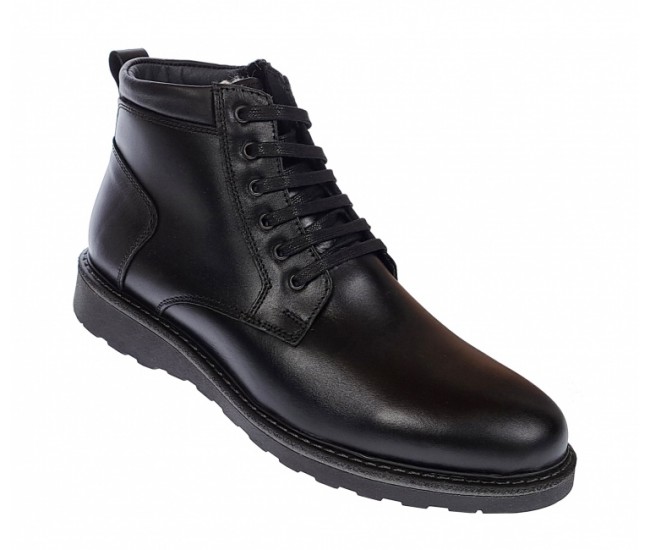 Ghete barbati casual din piele naturala cu fermoar Leon