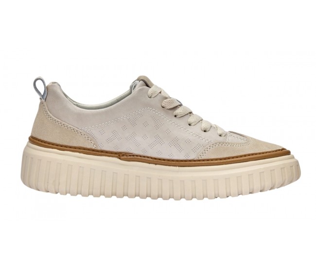Pantofi dama casual din piele naturala Bej - Medina LGSK3013B