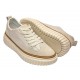 Pantofi dama casual din piele naturala Bej - Medina LGSK3013B