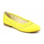 Balerini dama casual din piele naturala Eveline Galben - Marimea 40