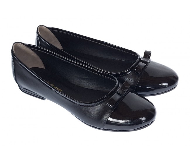 Oferta 38, 40 Balerini dama negri, eleganti - casual din piele naturala - Made in Romania LFLONLAC