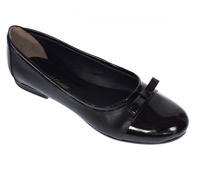 Oferta 38, 40 Balerini dama negri, eleganti - casual din piele naturala - Made in Romania LFLONLAC