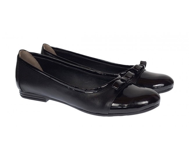 Oferta 38, 40 Balerini dama negri, eleganti - casual din piele naturala - Made in Romania LFLONLAC