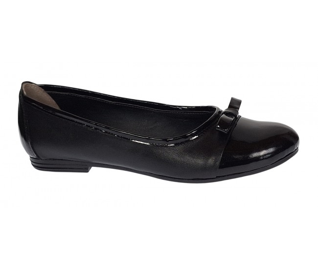 Oferta 38, 40 Balerini dama negri, eleganti - casual din piele naturala - Made in Romania LFLONLAC