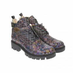 Oferta marimea 40 - Ghete dama, casual, din piele naturala, multicolor - LG213COLOR Oferta marimea 40 - Ghete dama, casual, din piele naturala, multicolor - LG213COLOR