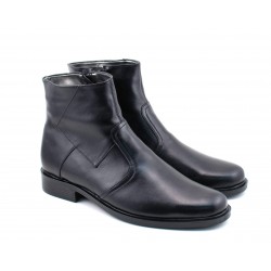 Oferta marimea 42  - Ghete barbati casual, elegante din piele naturala, cu fermoar LG80NBOX