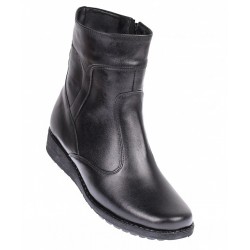 Oferta Marimea 39 Ghete dama orto negre din piele naturala imblanite LG964N