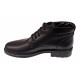 Oferta marimea 39 Ghete barbati casual negre din piele naturala imblanite LGB101N