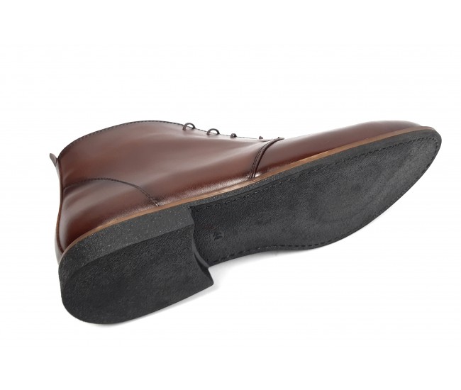 Oferta marimea 39, 43 Ghete barbati office din piele naturala maro LGB43MARO